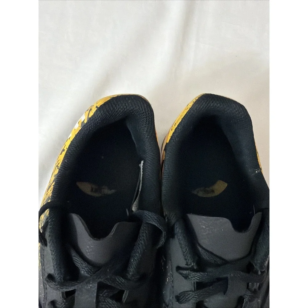 Nike Bombax IC 826487 002 Indoor Soccer Shoes Black‎ Yellow Boys Youth Size 5Y